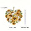 Sunflower Cartoon Lovely Acrylic Car Hanging Decoration For Cheerful Appeal Interior