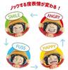 One Piece Face Changing Action Pen Set Luffy Chopper 2pcs Showa Note Japan