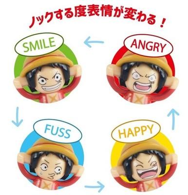 One Piece Face Changing Action Pen Set Luffy Chopper 2pcs Showa Note Japan