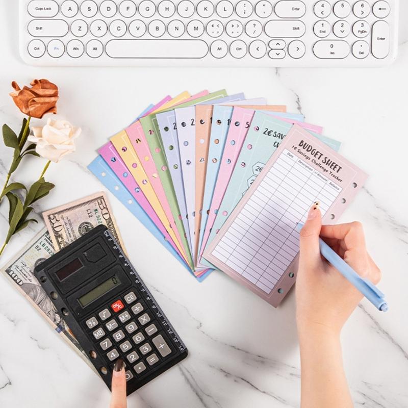 A 6 48 Sheets 52 Weeks Save Challenge Envelopes Save Money Euros USD Envelopes Budget Planner Easy To Save for Family