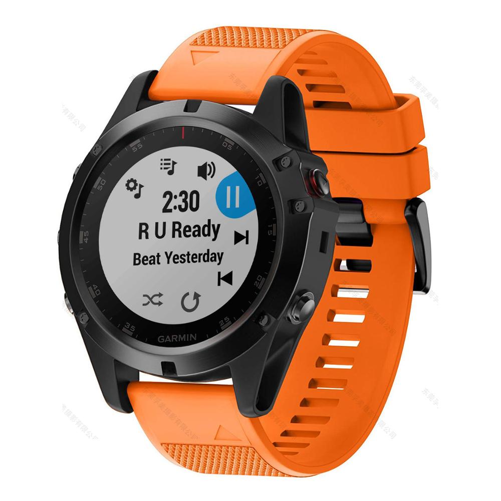 Pulseira de relógio inteligente para garmin fenix 6 6s 6x 5x 5 5S 3 3hr forerunner 935 945 pulseira de silicone de liberação rápida