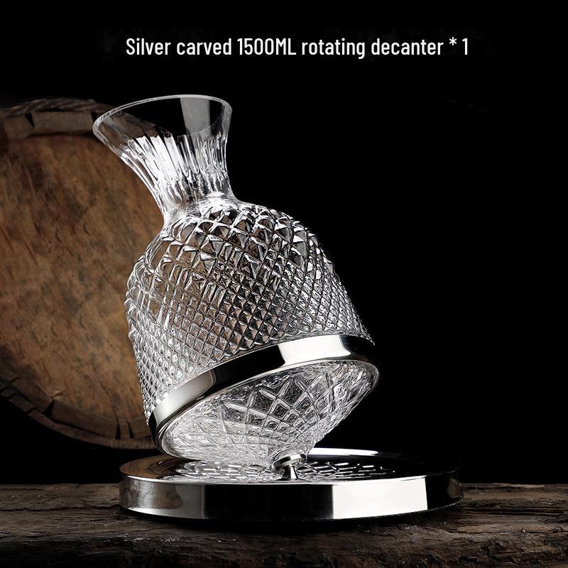 

Высококачественный вращающийся винный графин и набор бокалов