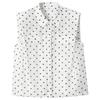 Women's Sleeveless Polka Dot Shirt