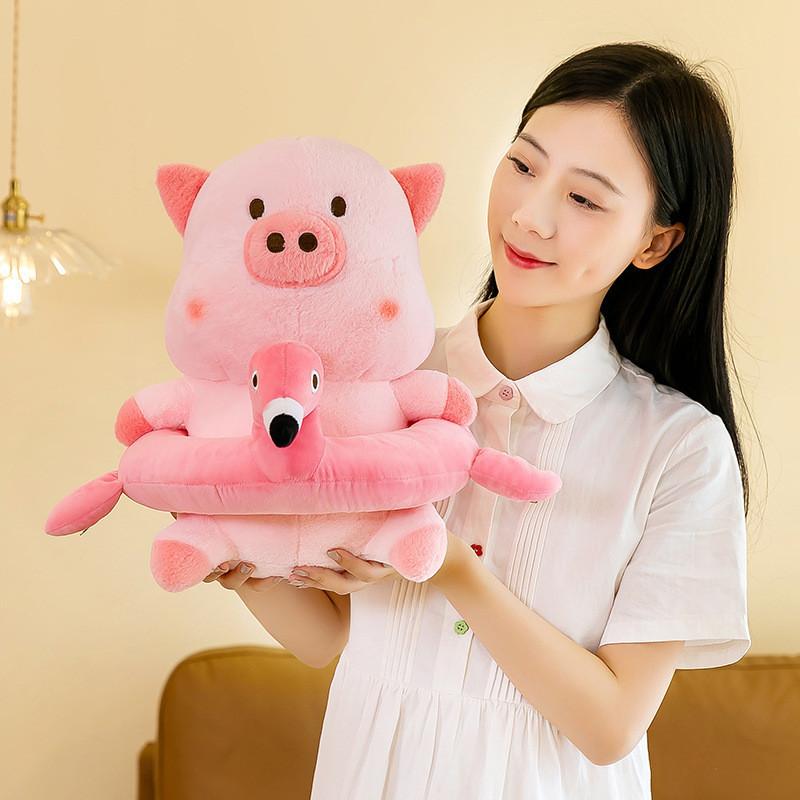 Adorable Cream Pig Plush Toy Soft Animal Doll For Kids And Decorative Pillow 35cm To 60cm Sizes