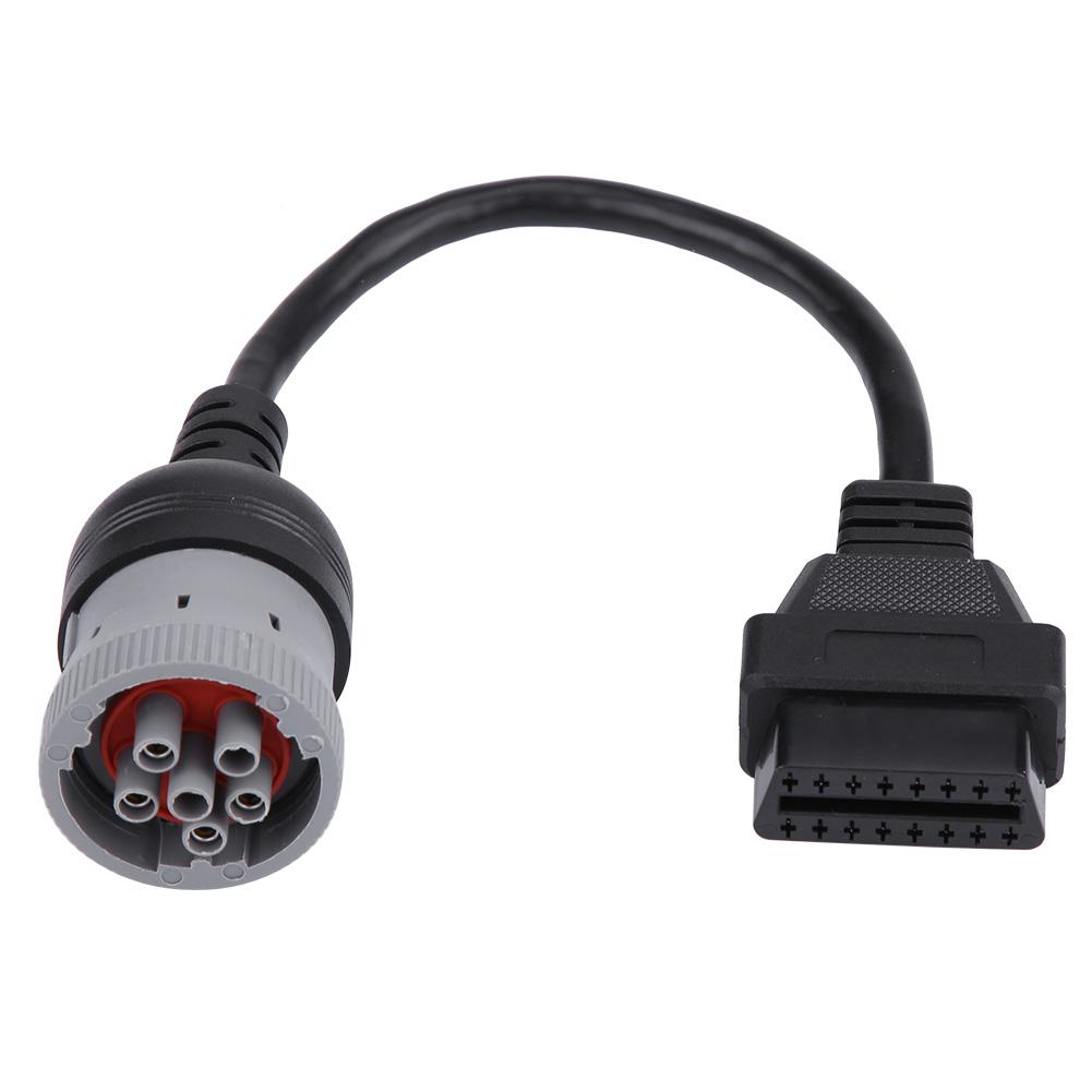 Truck Diagnose Interface Female 16 Pin   6 Pin Adapter Cable for Automotive Diagnostic Tool
