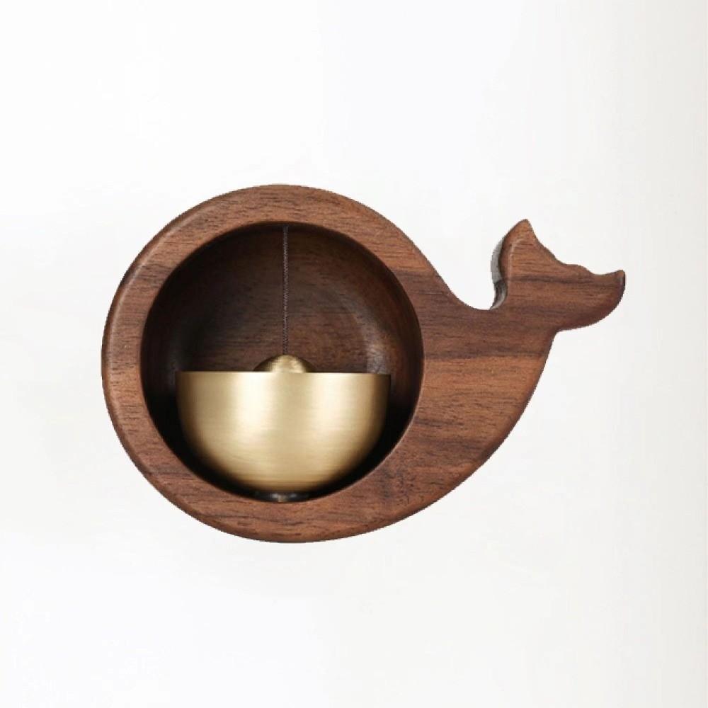 Wood Entrance Door Bells Wireless Dopamine Wind Chimes Little Whale Doorbell  Bedroom Pendant