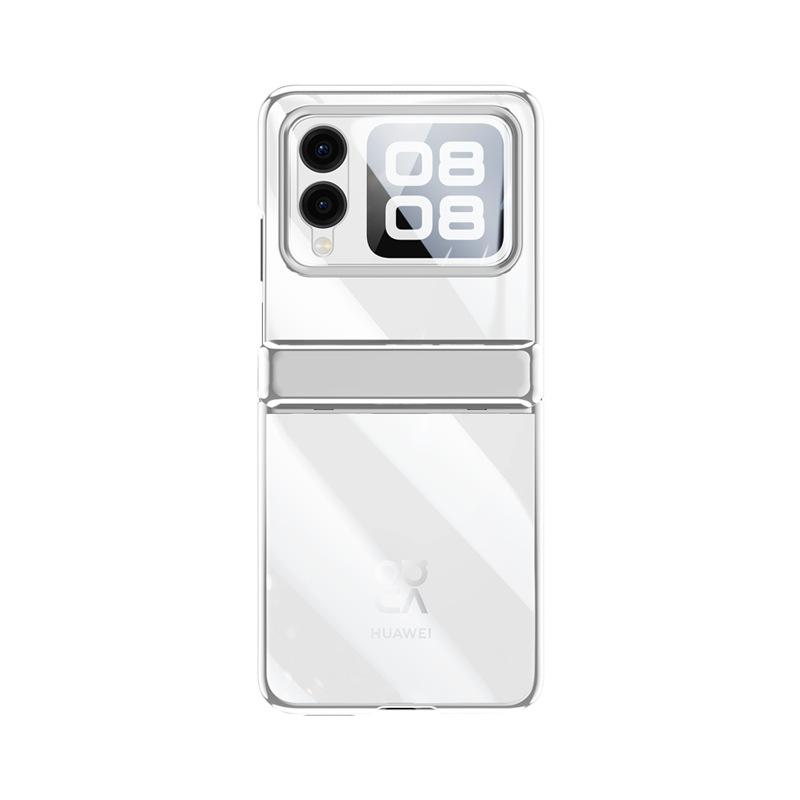 Anwendbar auf Huawei Nova Flip Handyhülle Folie Integriertes Scharnier Rundumschutz Business Anti-Fall Nova Flip Transparent Damen