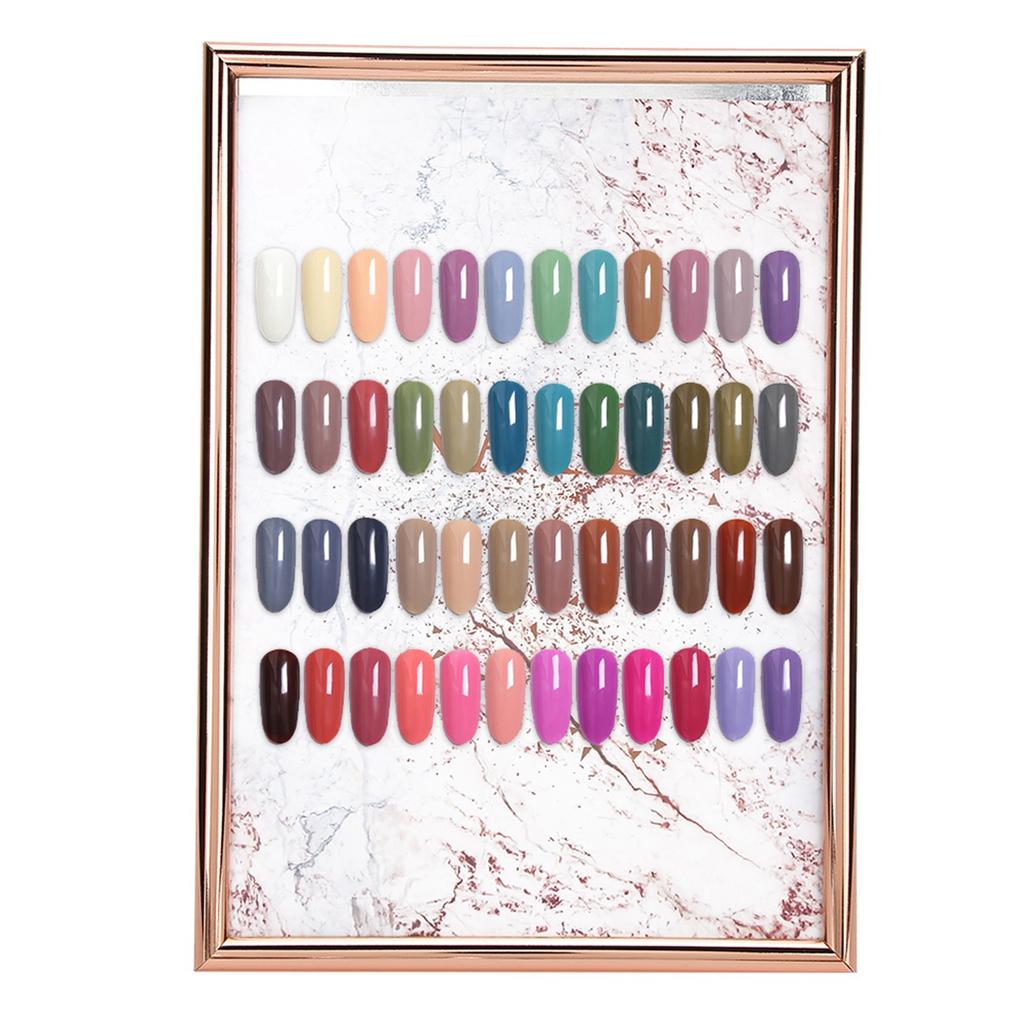 Vzorník barev pro nail art Stojan na vystavení Nehtové tipy Gelové laky Vzorník barev Rám