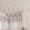 6Pcs Red 90Cm Heart Swirl Hanging Decor Spiral Love Pendant for Party Wedding Birthday Christmas Decoration Love Hanging Swirl