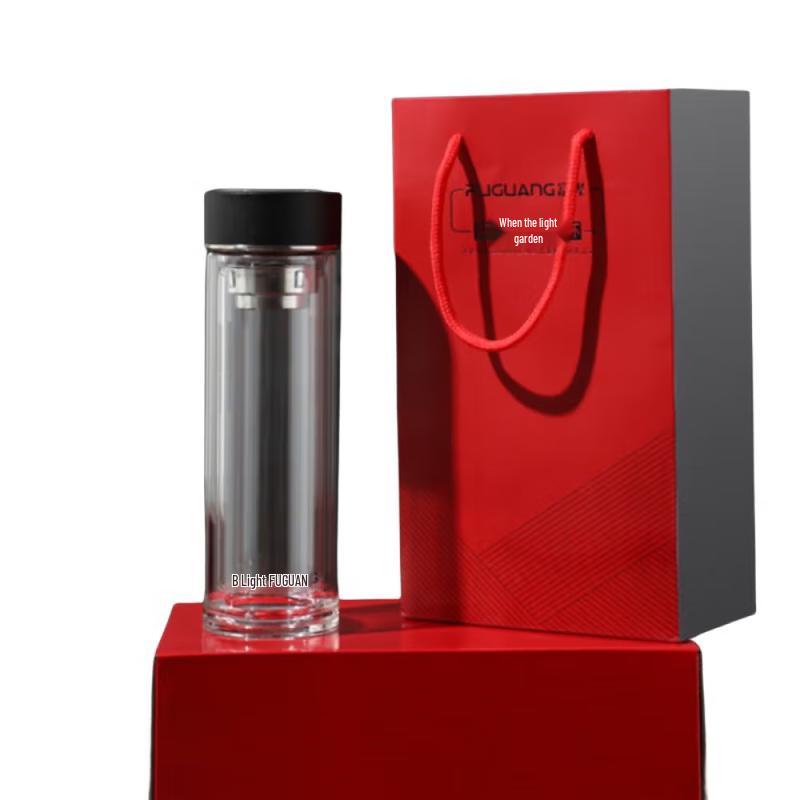 FUGUANG Double-Layer Glass Tea Infuser Bottle