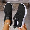 Breathable Mesh Lace Up Flat Shoes Women  Autumn Soft Sole Platform Sneakers Woman Comfortable Non Slip Sports Shoes Female