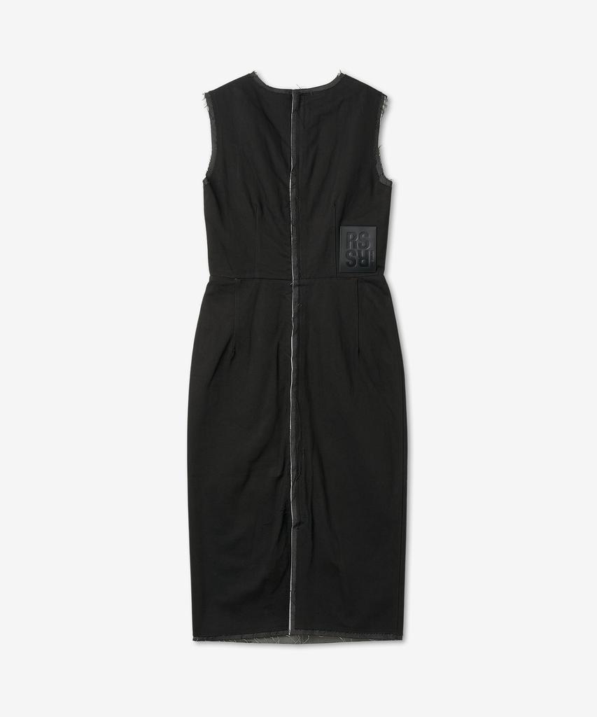Raf Simons Back Button Fit Dress - Black / 231W4640099