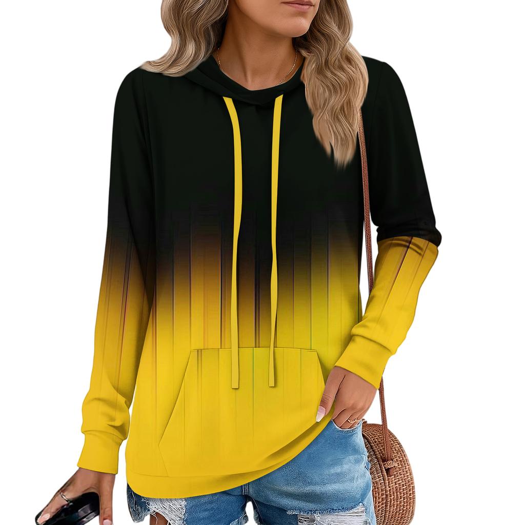 Damen Pullover Hoodies Teenager Mädchen Mode Kapuzensweatshirt Damen Herbst Tunika Top