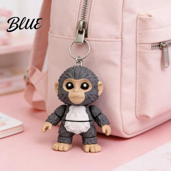 Animal Keychain Punch Monkey His Tiny Plush Buddy Accessory Backpack Purse Car Bag Key Chain Pendant Accessories