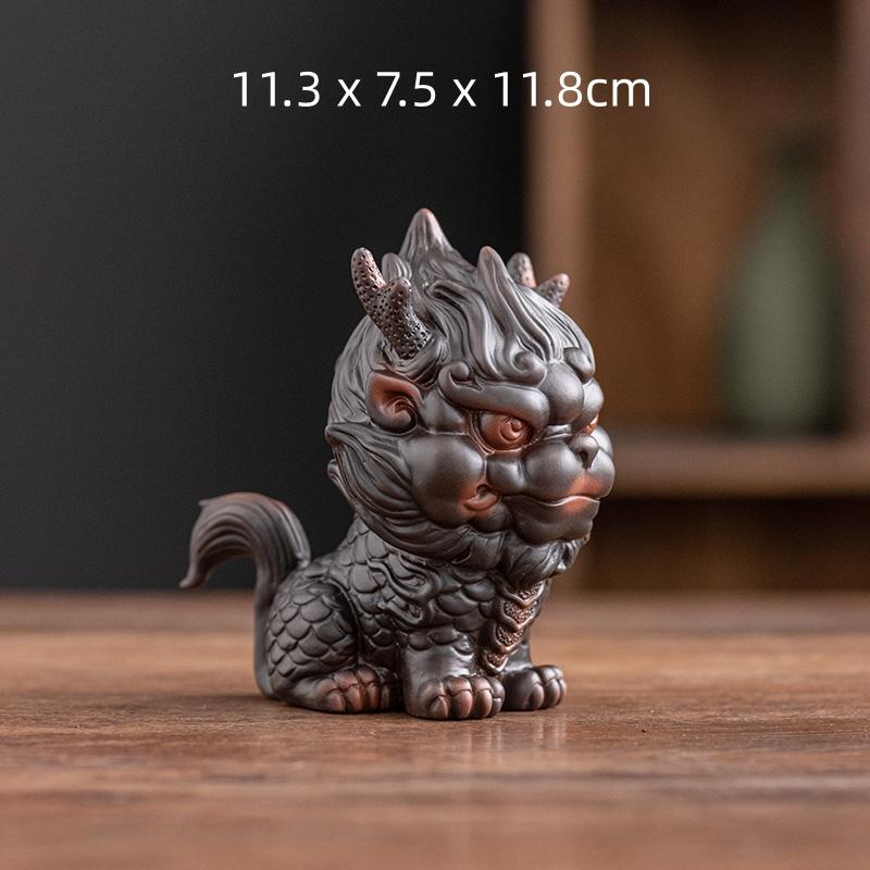 Purple Pottery Kylin Tea Pet Living Room Tea Table Decoration Tea Ceremony Accessories Tea Tray Decoration