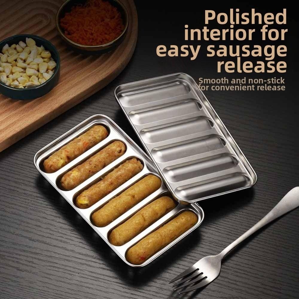 Stainless Steel Sausage Molds Safe Material Ham Sausage Maker Hot Dog Mould  Home Kitchen Use