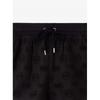 Michael Kors Logo Jacquard Terry Shorts Jt6310pla21 Black