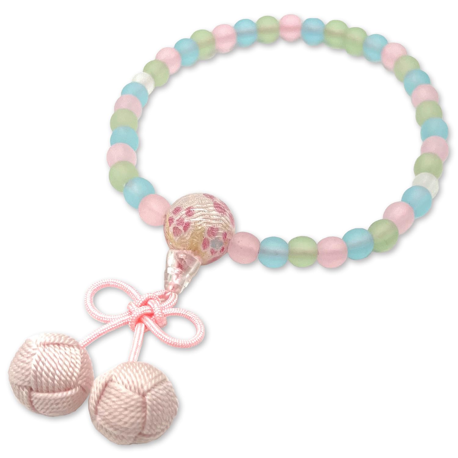 

Fukushodo Children s Prayer Beads [Supervised by a Long-Established Kyoto Funeral Professional] Children s Prayer Beads, Cherry Knot, Pink