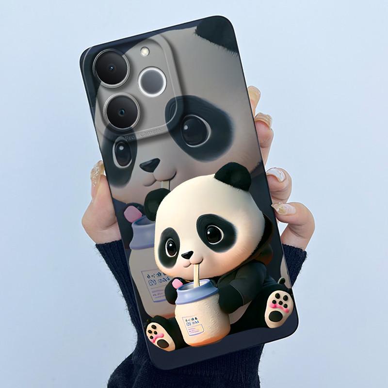 Casing For Realme Note 70 70T Phone Case Quality Soft Silicone Panda Sweet Girls Back Cover For Realme Narzo 80 Lite 4G Bumper