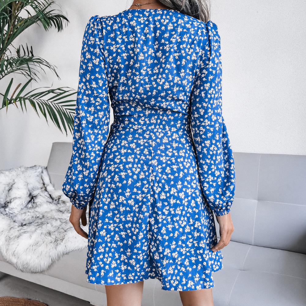 Wrap Dress Missguided Blue Polka Dot Dress Cheap Spring Summer New