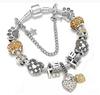 2019 New Crystal Women's Bracelet with Ferris Wheel & Heart Key Pendant