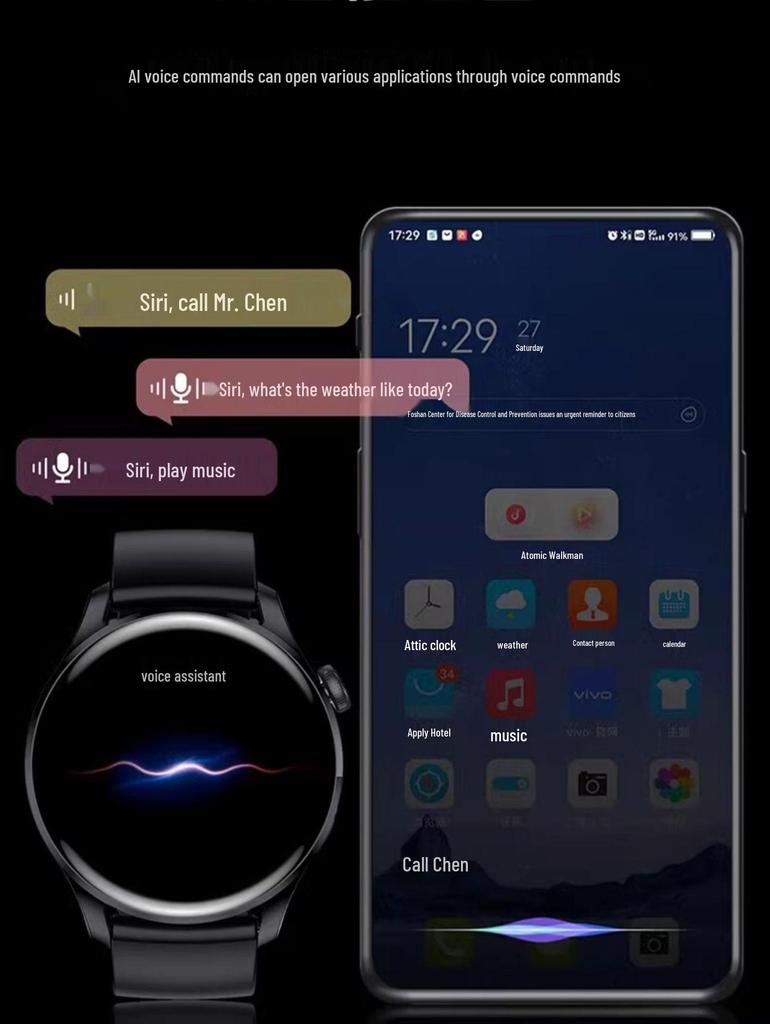 Smartwatch Watch5 Sport: Multifunctional OLED HD Screen with Bluetooth