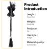MISS WIG 1pcs Synthetic Long Straight Claw In Braided Ponytail Extension High Temperature Fiber Style Hair Accessories For Women Wear