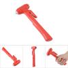 Car Safety Hammer Steel Emergency Escape Tool Seatbelt Cutter Window Breaker (Red Large)