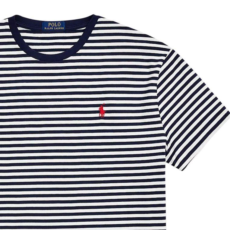 Polo Ralph Lauren Ss25 Cotton Striped Crew Neck Short Sleeve T-Shirt Men Tops 710960660-001