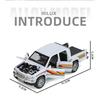 1/32 Toyota Hilux Pickup Alloy Car Model Diecasts Metal Off-road Vehicles Car Model Sound and Light Simulation Collection Kids Toy Gift