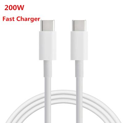 PD 200W 10A Superrychlá nabíječka Kabel Type-C na Type-C Pro Telefon USB-C Nabíjecí Datový Kabel Drát 1M/1.5M/2M
