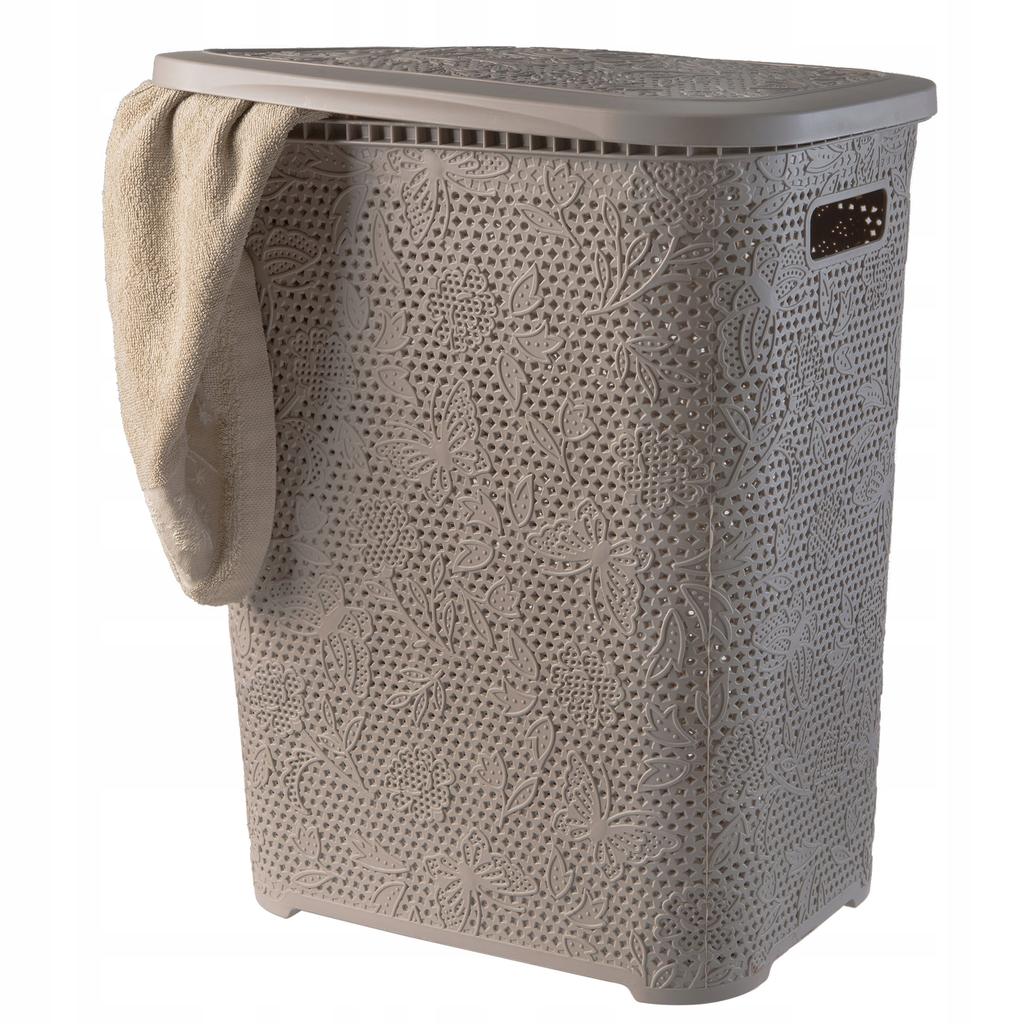 KADAX Basket with Lid for Laundry and Clothes Aglio 55L