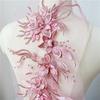 1Pc Flower Pearl Embroidery Applique Patch Sew On Hat Clothes For DIY Lace Fabric 47*16CM
