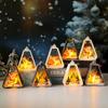 13cm/5.12in Christmas Night Light Plastics Lamp Box Old Man Snowman Sleigh Tree Peripherals Bedroom Desktop Decoration Gift Toys