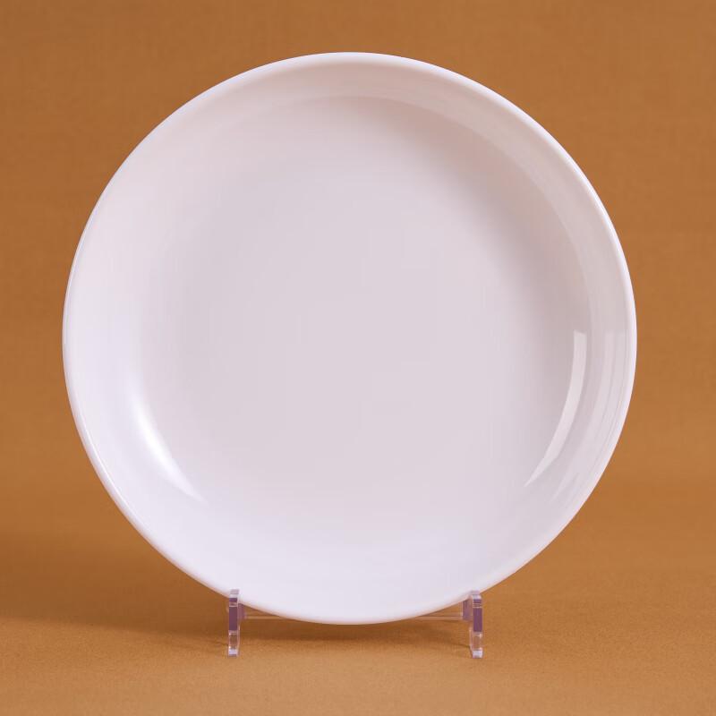 Gu Rou White Melamine Deep Round Plate (6-inch)