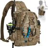 Cross-Border Waterproof Fishing Gear Backpack: Lightweight, Single-Shoulder Bag with Rod Strap & Storage Rack.