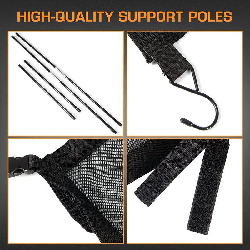 UTV Right & Left Window Net For Can-Am Maverick X3 2017-2021 Window Shade Shield Roll Cage Mesh Net Door Scratch Prevention
