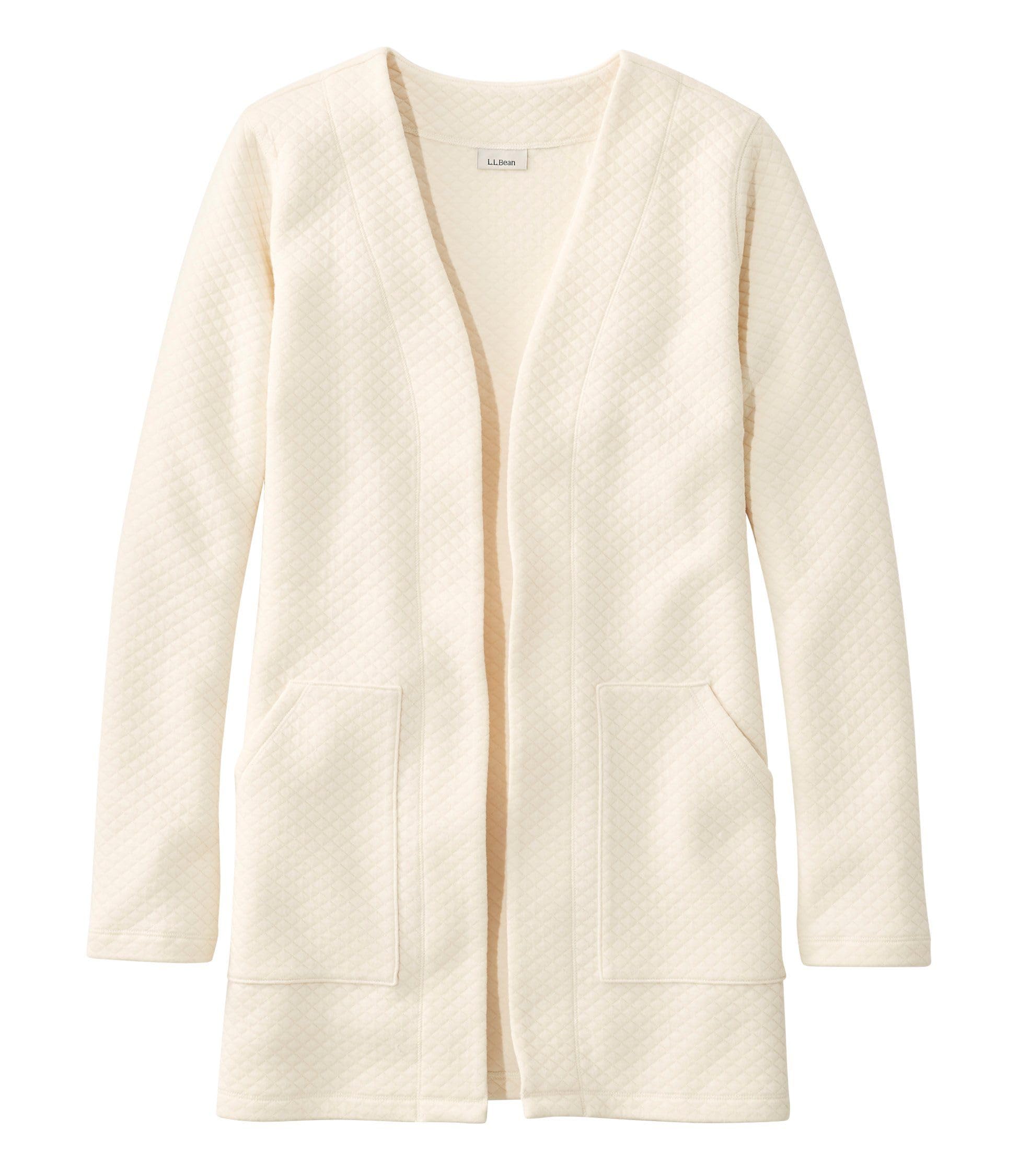 

Soft Light Quilted US Fit 1000075440 [LL Bean] Women s Top, Cardigan, Regular, XS, Cream, White, кремовый