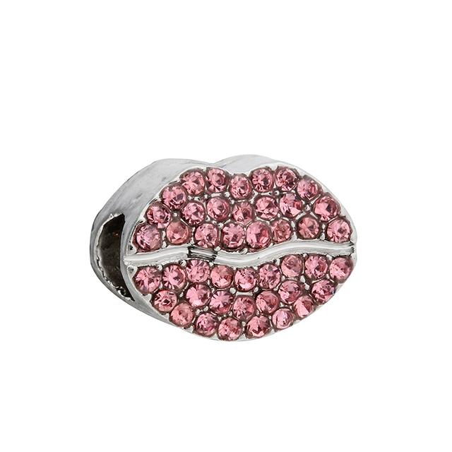 2pcs Colorful Crystal Charm Beads Fit Original Brand Charms Bracelets Necklaces Silver Color Women 'S Bracelet Diy Jewelry Making