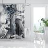 Marble Texturxury Bathroe Luom Shower Curtain Modern Polyester Fabric Shower Curtain Bathtub Accessories Bath Screen with Hooks