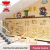 Peg Beads Wall Toy: Interactive Wooden Blocks & Wall Decoration Game for Kindergarten.