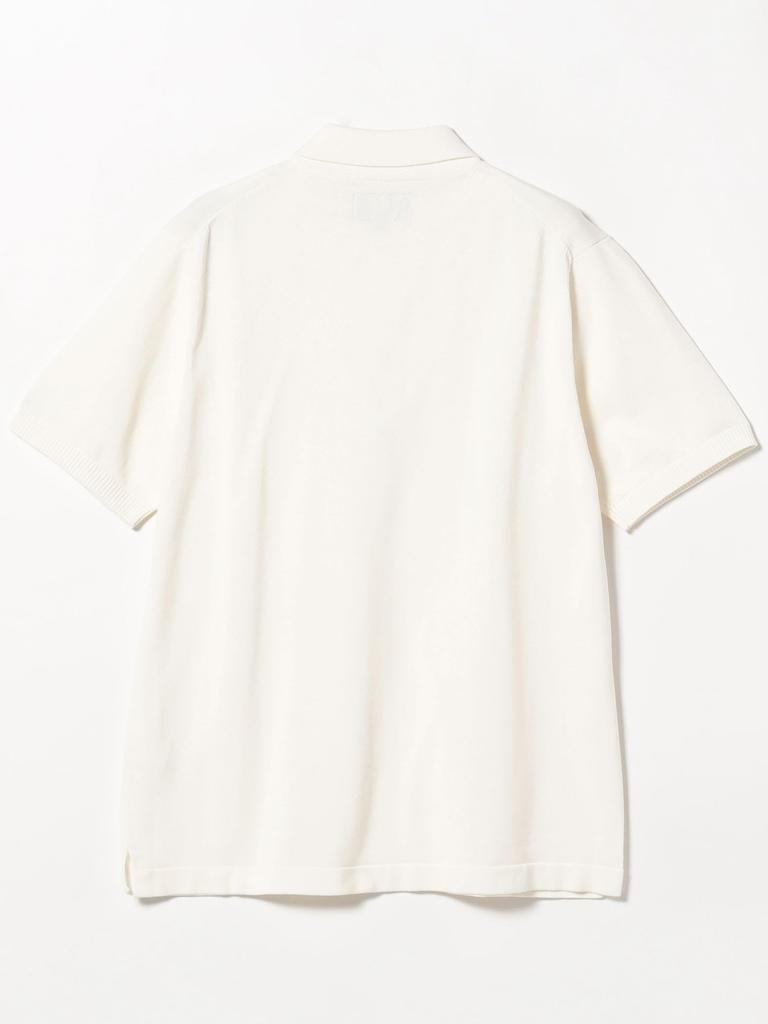 Beams Plus Polo 12 Gauge Size 38020042156 S/S Shirt, Knit, Men's, OFF_WHT, L,