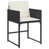 Vidaxl 11-Cz. Gartenmöbel-Set, Mit Kissen, Schwarzes PE-Rattan
