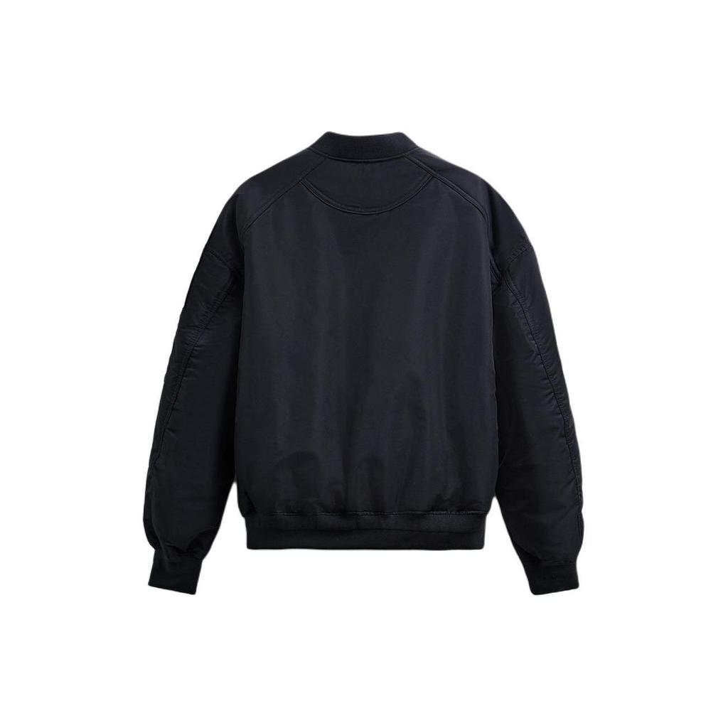 Zara Reißverschluss Baseballkragen Fliegerjacke Herren Jacken Marineblau 8281842-401