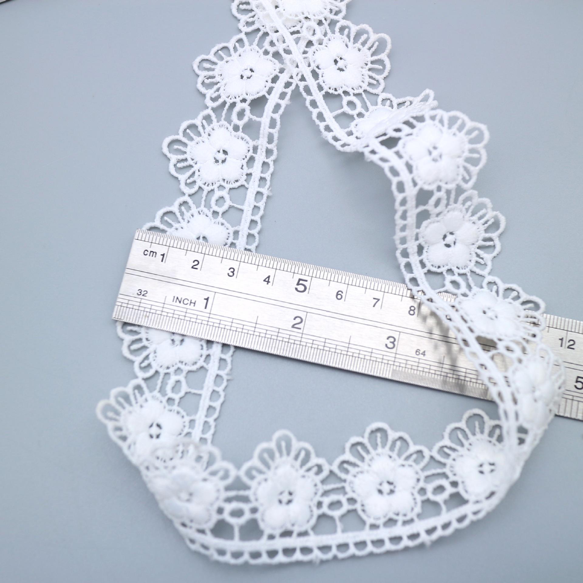 

Milk Silk Lace, Lace Accessories, Clothing Decoration Diy Unilateral Flower Computer Embroidery, Water-Soluble Lace HM526