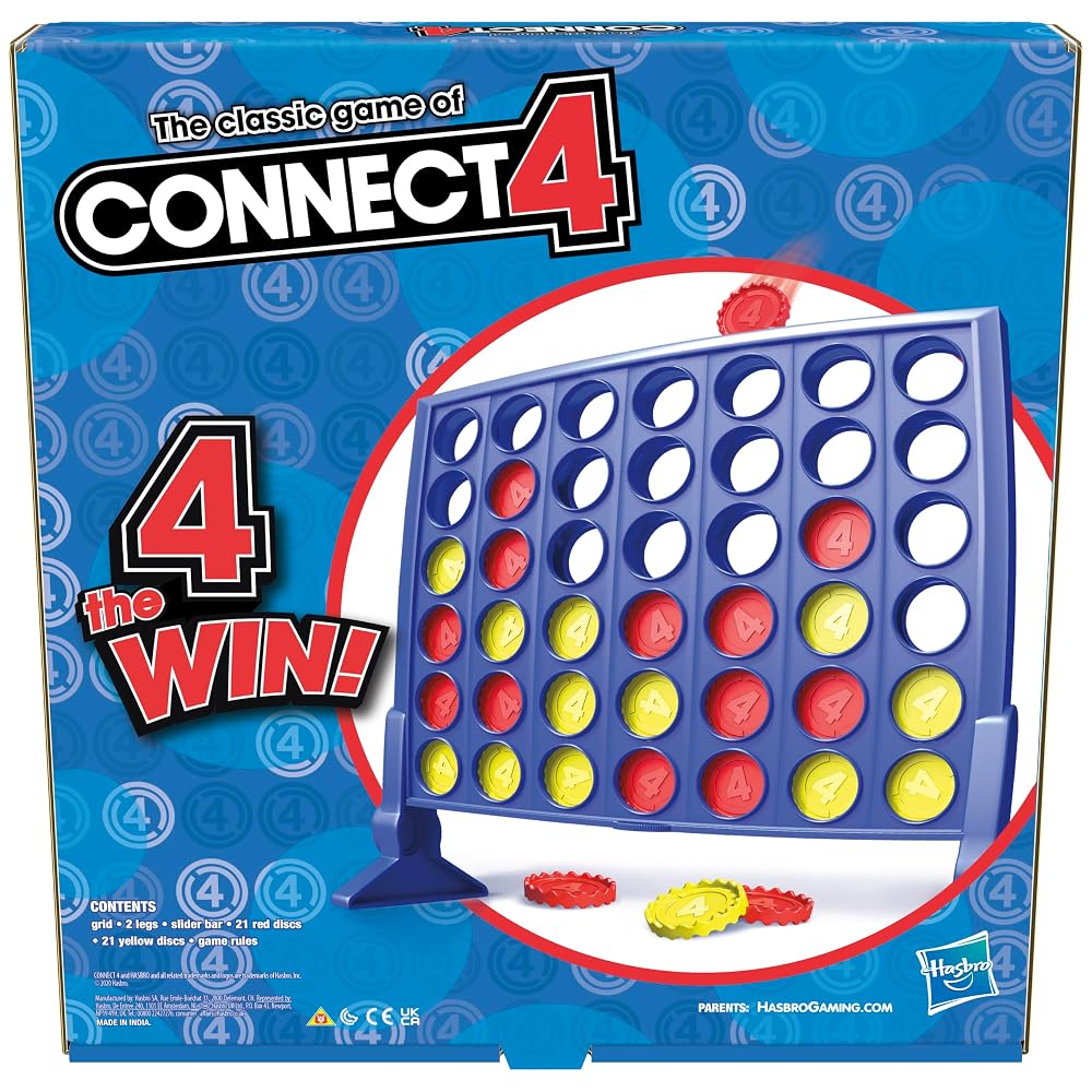 Hasbro Gaming Connect 4 Strategy Board Game for Ages 6+ 2 Players A5640