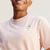 Adidas X Stella McCartney Collaboration Sportswear True Casuals Crew Neck Short Sleeve T-Shirt Women Tops Steam-Pink JI5163