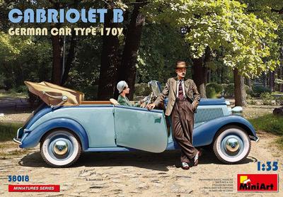 Miniart German Car Type 170V Cabriolet B Plastic Model MA38018 1/35