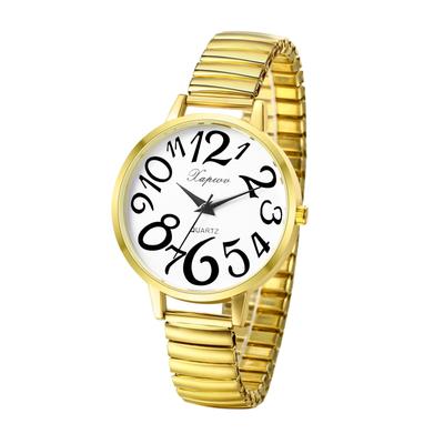 Analog Watch with Large Elastic One Size Fits Simple and Stylish Quartz Fashion Perfect Gift for or Your Girlfriend Women's Numerals, Strap, Most,