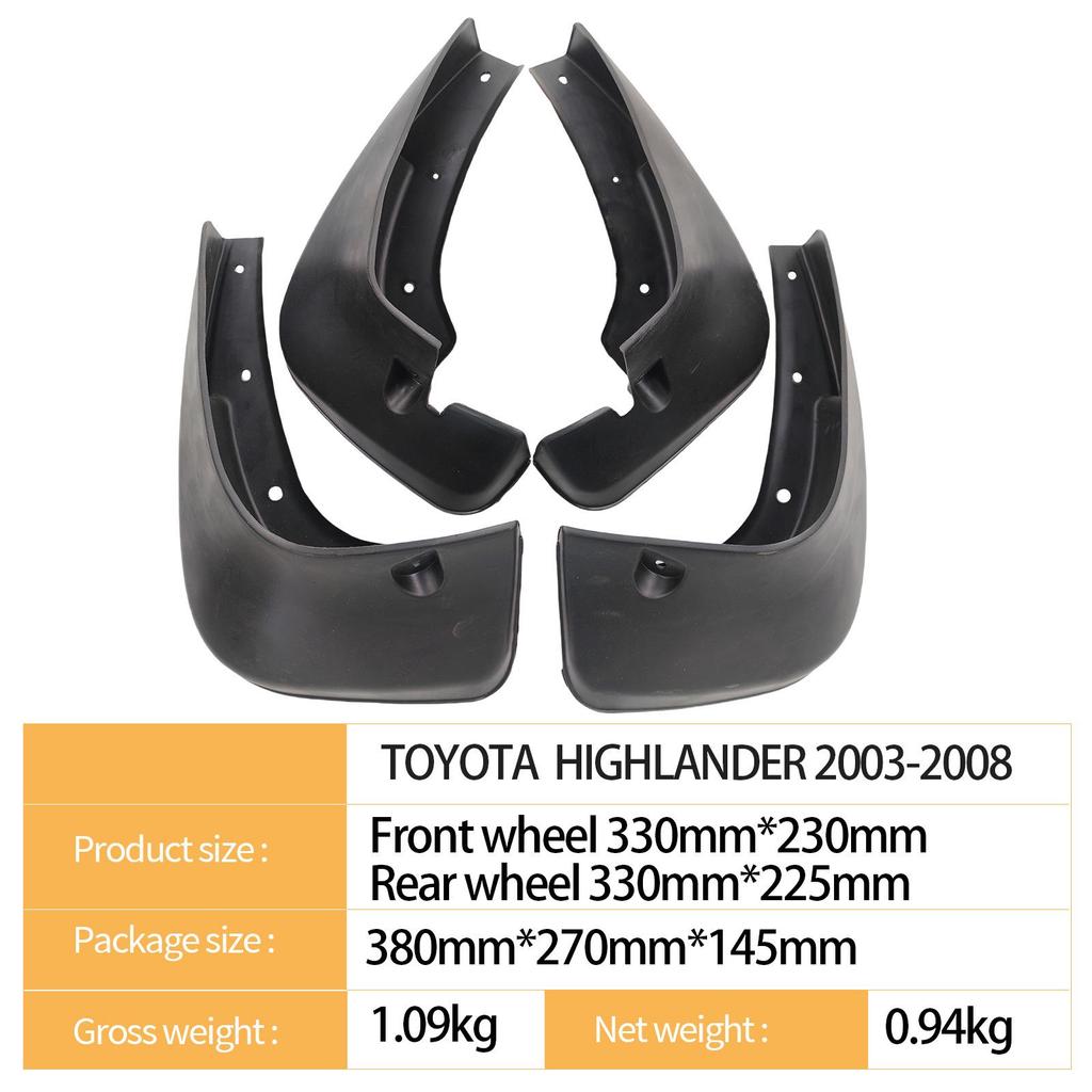 2003-2008 Toyota Highlander Car Fender